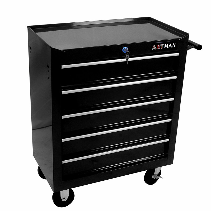 Fanchone Metal Accent Cabinet, Black