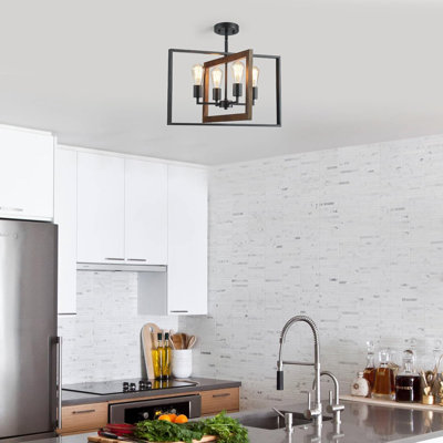 Luminaire suspendu 4 lumières Modern Farmhouse