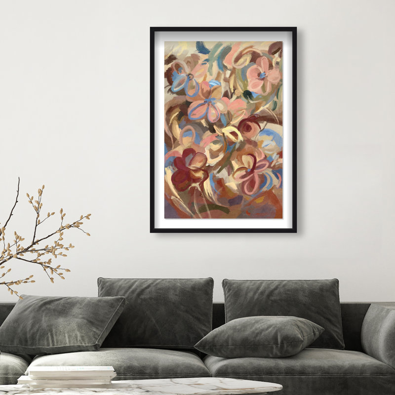 Moving Eden Print by Oliver Gal, 37.5"H x 25.5"W, Black Shadowbox