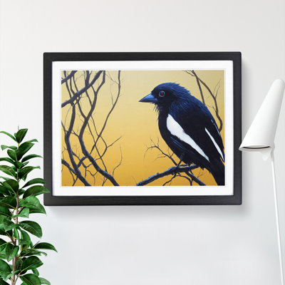 Lush Magpie Bird - Single Picture Frame Painting