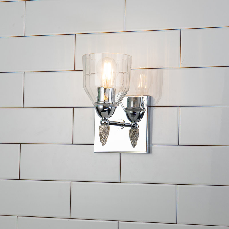 Fun Finial 1 - Light Armed Sconce, Chrome