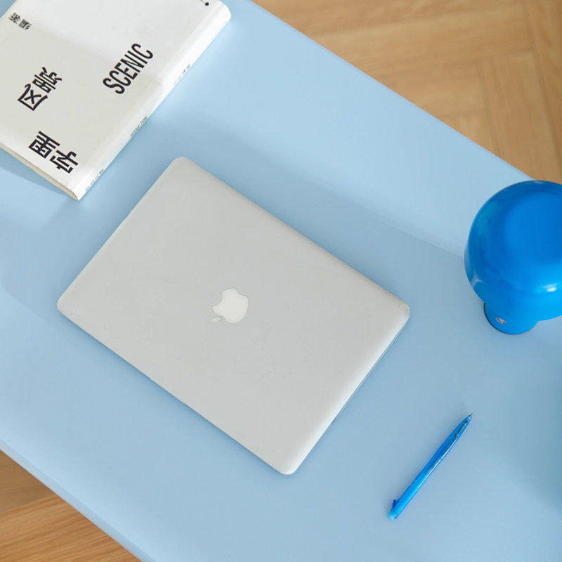 Bureau d'écriture Minimalist Design, Bleu, H 28,54 po x l 55,11 po x P 23,62 po