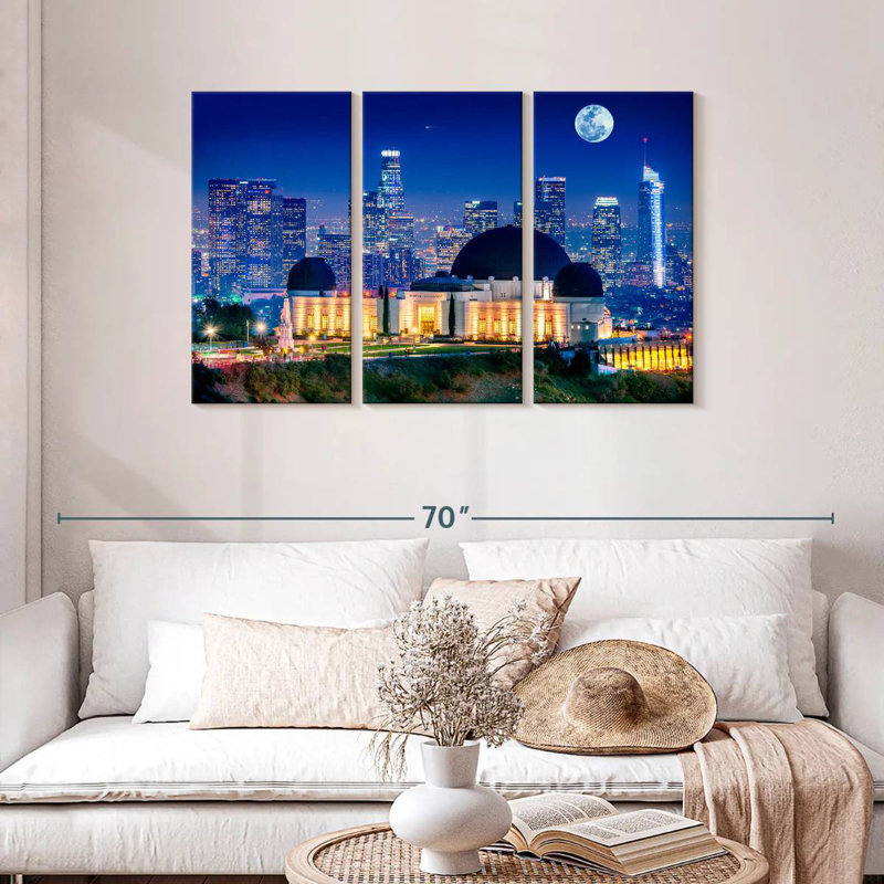 Sebbie Griffith Park Observatory, 28" H x 45" W