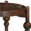 Table d'appoint ronde classique en bois avec tablette inférieure