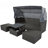 Outdoor Patio Rectangle Daybed With Retractable Canopy-2025866257