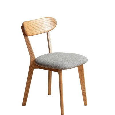 Dining Chair Wooden Fas Grade Oak Natural Wood 100% Dirt-free Wood Chair Solid Chair Table Chair Wooden Living Room Chair Simple And Natural 47.5 * 55.5 * 78cm