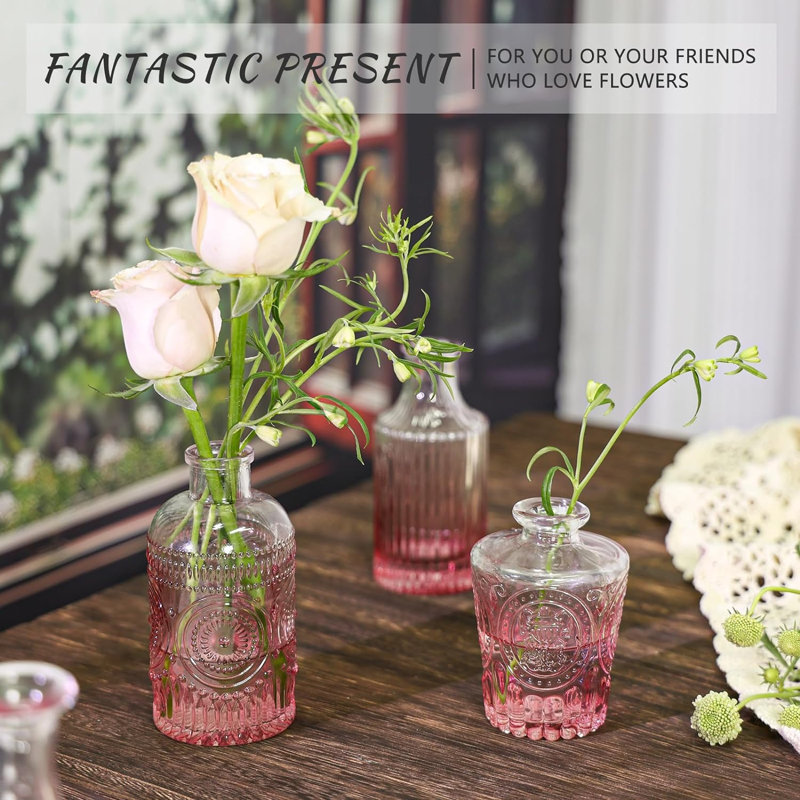 Noblitt Glass Table Vase, Pink