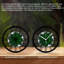 Horloge murale ronde en fer 10 po avec mouvement à quartz silencieux, chiffres romains, impression UV-1345993811