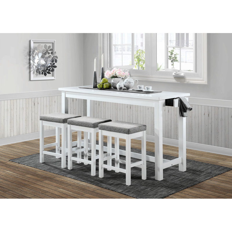 3 - Person Dining Set, White