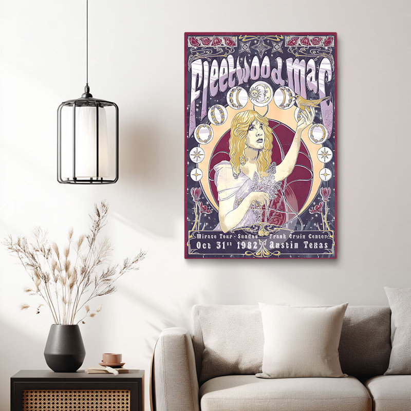 Reproduction d'art sur toile rétro Boho Fleetwood Mac - Urban Studio, 12*8 inch (30*20*2cm)