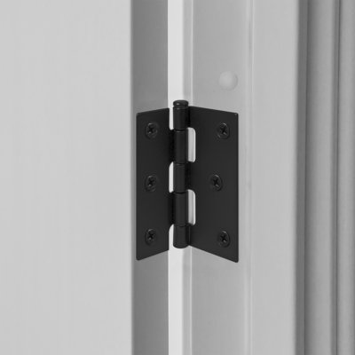 Prime-Line Screen Door Replacement Hinges, 3 in. Long, Steel, Black