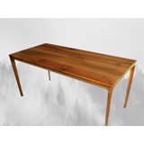 Tannum 170 Cm Walnut Solid Wood Dining Table
