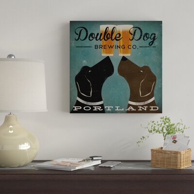 Double Dog Brewing Co' Graphic Art Print on Wrapped Canvas -  Winston Porter, CA50CA470FE24A38A418E4475688FAA1