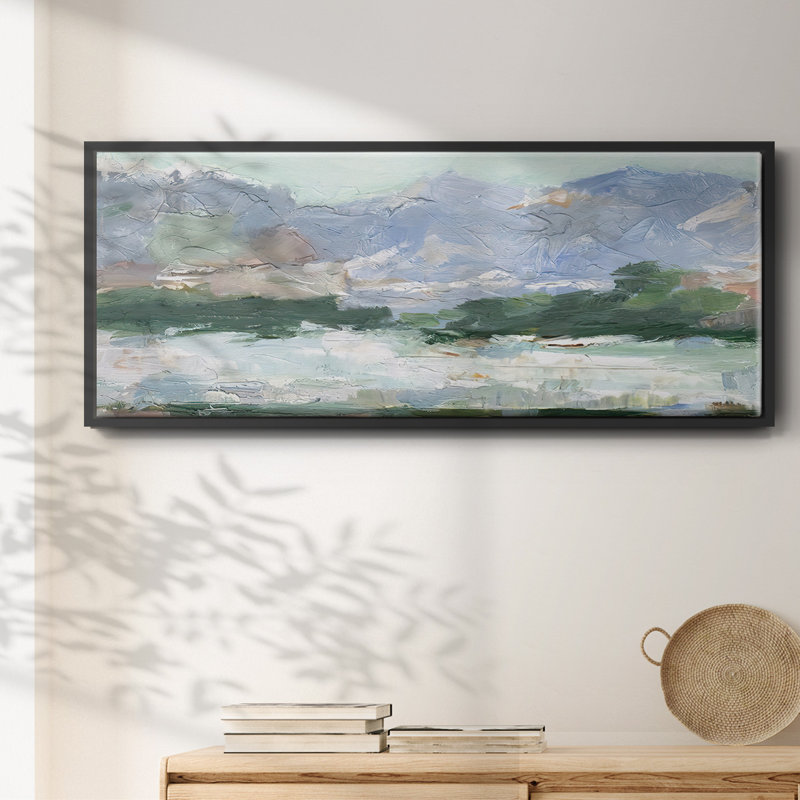 «Pastel Mountain View II», toile encadrée