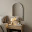  Miroir arqué Lucy avec cadre en aluminium argenté brossé, 20 x 30