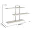 3 Piece Wood Bracket Shelf