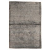Hand Knotted Area Rug in Blue And Charcoal