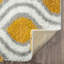 Tapis jaune / gris / blanc à poils longs Brooklington-1620051199