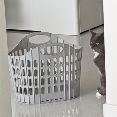 Panier à linge pliable, panier à linge à poignée pour le rangement de divers articles ménagers