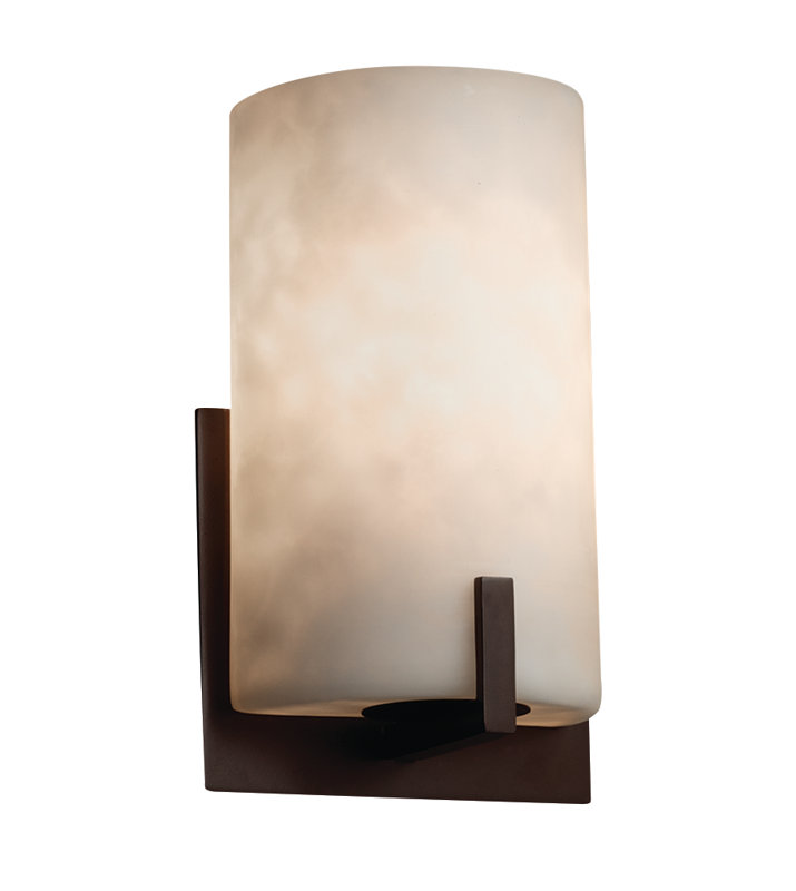 Applique murale 1 lumière Brey, Bronze foncé