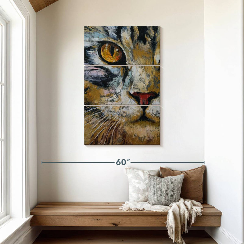 Maine Coon Cat, 45" H x 28" W
