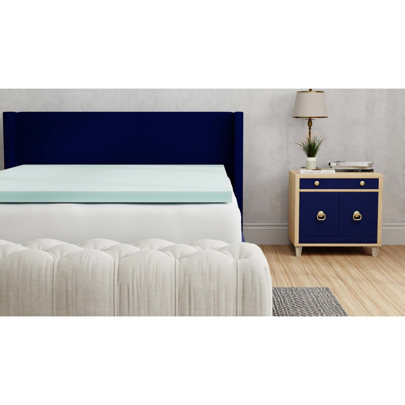 Surmatelas en mousse à mémoire de forme 3 pouces Omne Sleep Plush, Lit simple