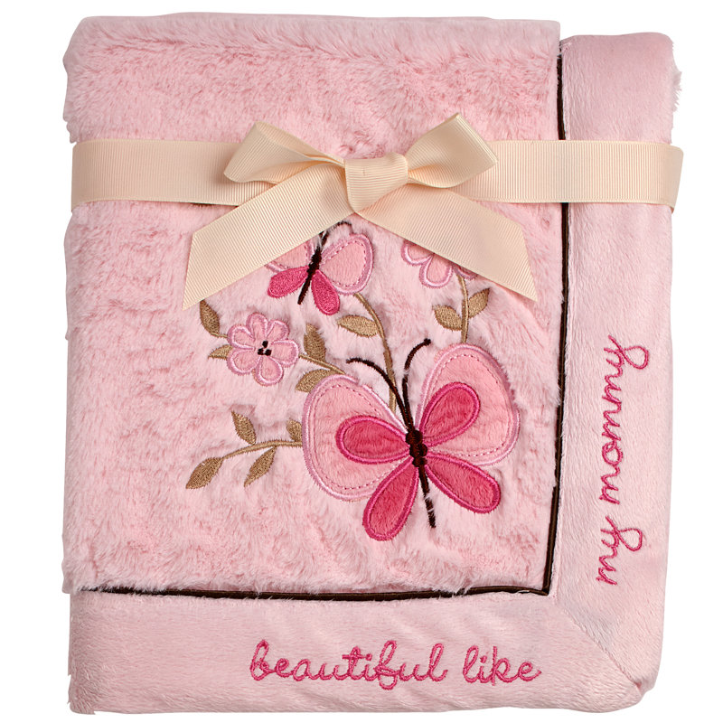 Papillon belle comme ma maman peluche bébé couverture