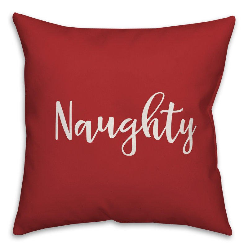 Coussin décoratif Naughty, Rouge, Coussin décoratif