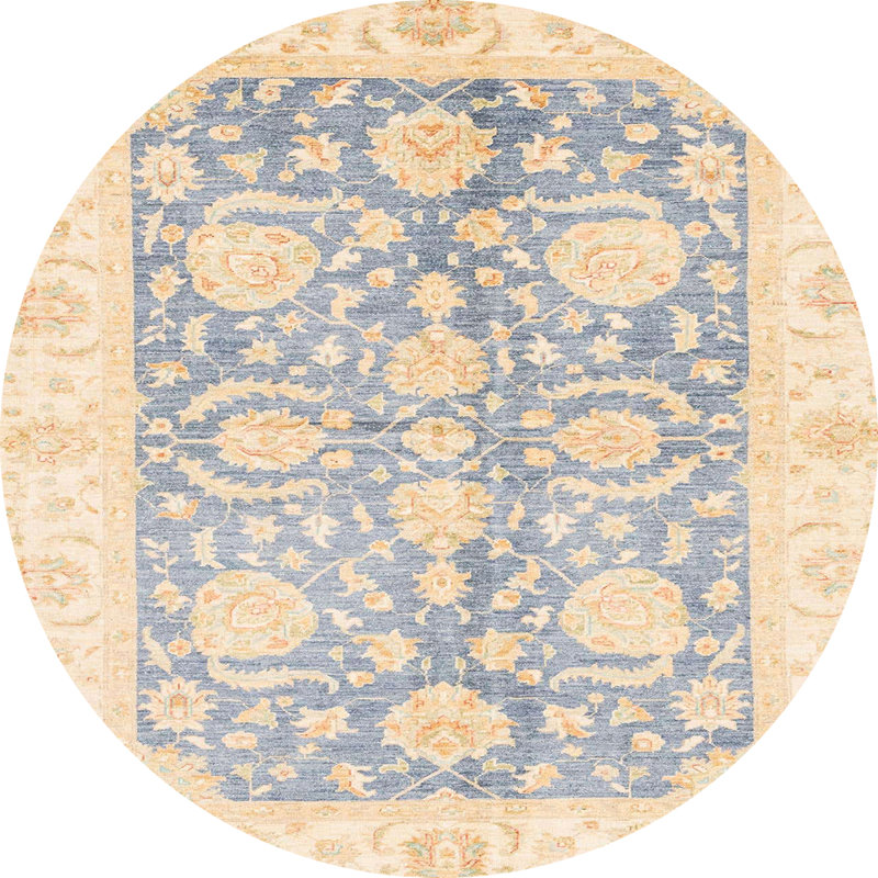 Tapis abstrait moderne 3435, Rond 6 pi