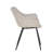 Haglund Leather Dining Chair with Powder-Coated Iron Legs Accent Side Chair Foam Padded Seat Versatile Kitchen Chair for Modern Home and Kitchen-123386567-92540963