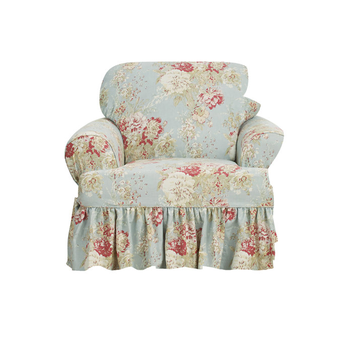 Waverly Ballad Bouquet 100% Cotton Armchair Slipcover | Wayfair