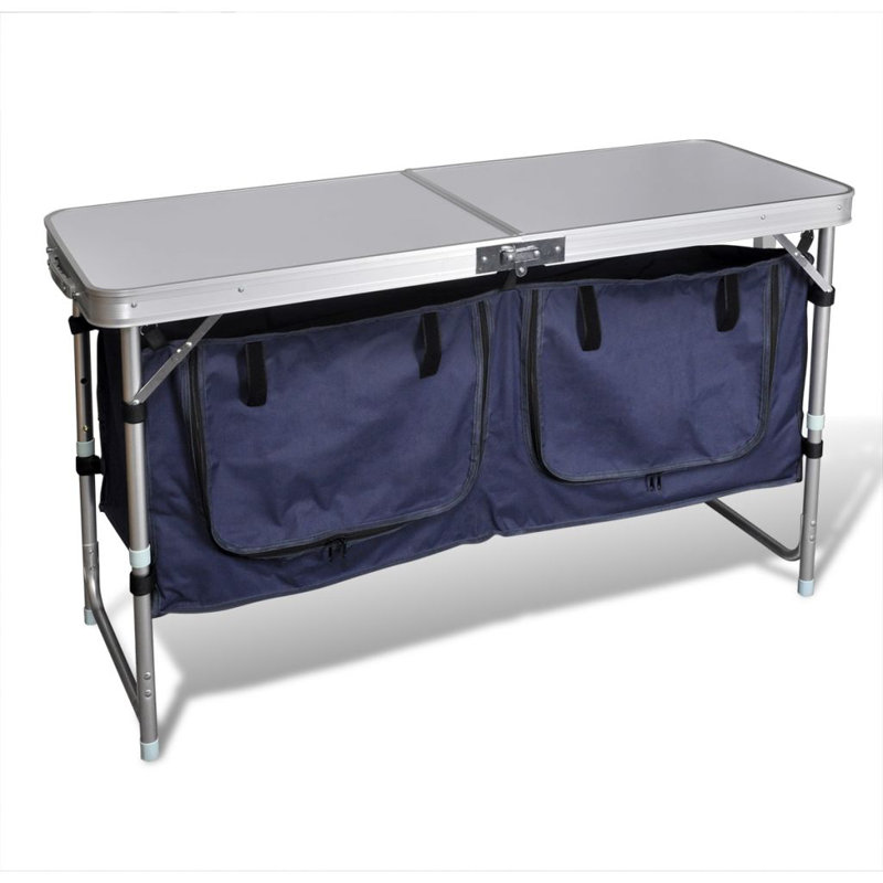 Foldable Camping Cupboard with Aluminium Frame 