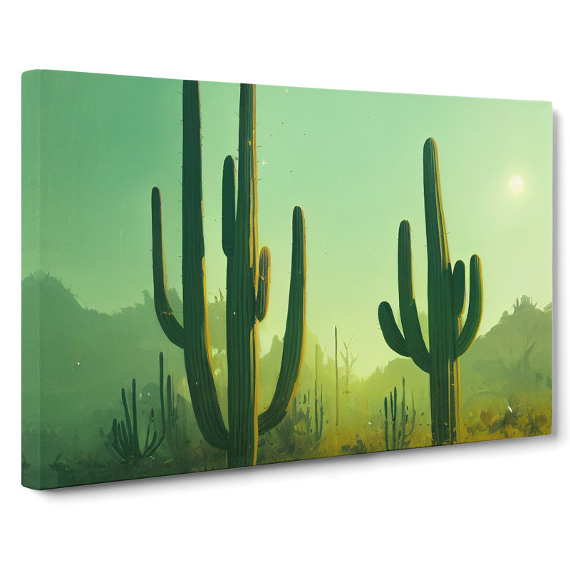 Cactus Desert View Vol.1 - Wrapped Canvas, 35cm H x 50cm W x 3cm D