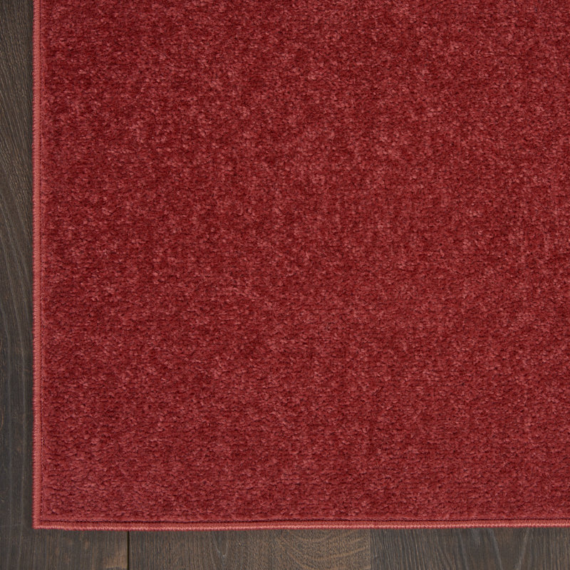 Tapis traditionnel rouge Yolonda, Rectangle de 10 pi x 14 pi