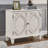 Retro Wooden Sideboard Buffet Cabinet with Storage, Accent Display Cabinets-346608176