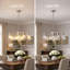 Lustre moderne à 6 lumières, hauteur réglable et plafond incliné compatible avec la salle à manger / salon-1556543525-1556543529