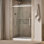 Pleat Frameless Sliding Shower Door, 79-1/16 In. H X 44-5/8 - 47-5/8 In. W, With 5/16 In. Thick Crystal Clear Glass