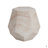 Hexagonal Round Travertine Accent Table