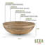 Bol à salade en bambou naturel Lexa, 12 po, bambou-117060342