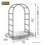 140 cm W x 37 cm D Steel in Black