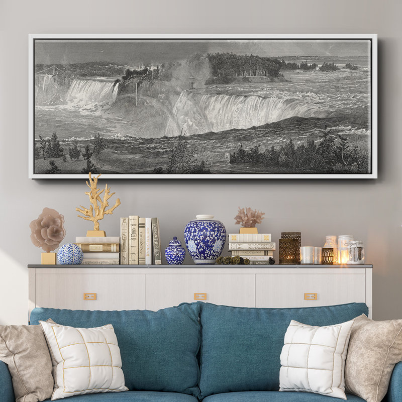 Niagara- Framed Canvas, 20" H x 50" W