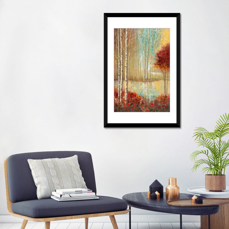 Emerald Pond par Ruane Manning - Impression sur toile tendue sur châssis, H 32 po x l 24 po x P 1 po, Blanc