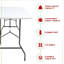 Rectangular Metal Folding Outdoor Camping Table , 182.88cm cm W 70cm cm D