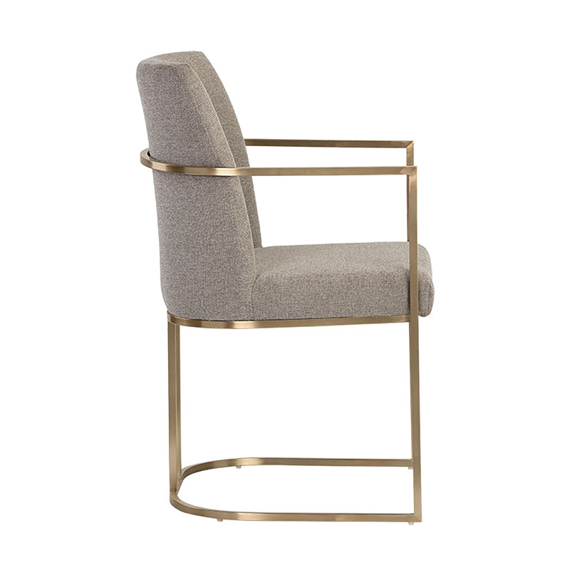 Rayla Dining Armchair - Belfast Oyster Shell, Beige