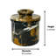 Pot à beurre en marbre naturel avec couvercle - décoration faite à la main et comptoir 4 po-1206200517
