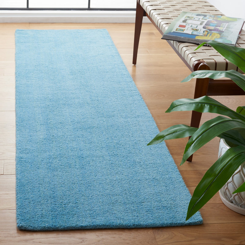 Moreau Hand Tufted Wool Solid Color Rug, Runner 2'3" x 12'