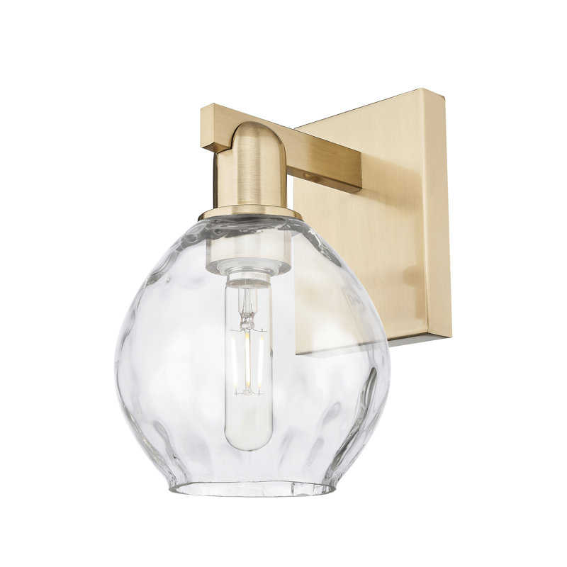 Waverly Steel Armed Sconce, Clear / Polished Nickel