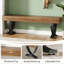 Banc de plante, banc de bout de lit élégant, banc de chaussures robuste pour le vestibule
