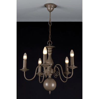 Doughton 5 - Light Candle Style Chandelier