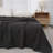 Linen Cotton Flat Sheet(Dark Grey,King)-127119706-127119694